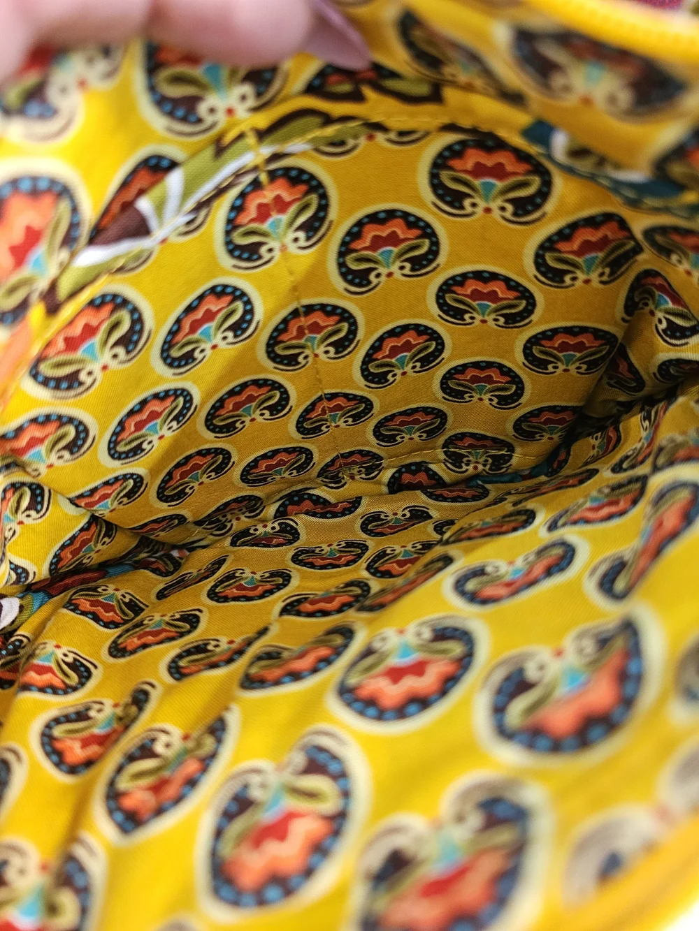 Vera Bradley Yellow Floral Crossbody Bag - Picture 4 of 5